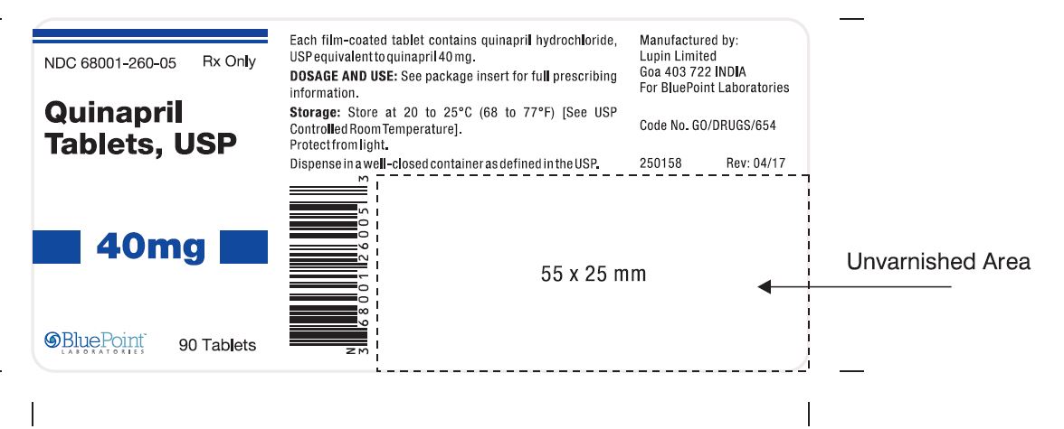 Quinapril Tablets 40mg 90 Tablets Rev 04-17