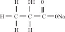 Sodium Lactate Structural Formula
