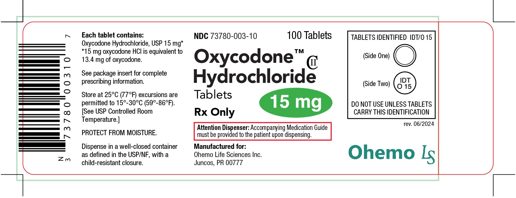 Oxycodone AG 15mg