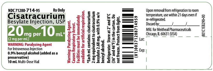 PRINCIPAL DISPLAY PANEL – Cisatracurium Besylate Injection, USP – 10 mL Vial Label
