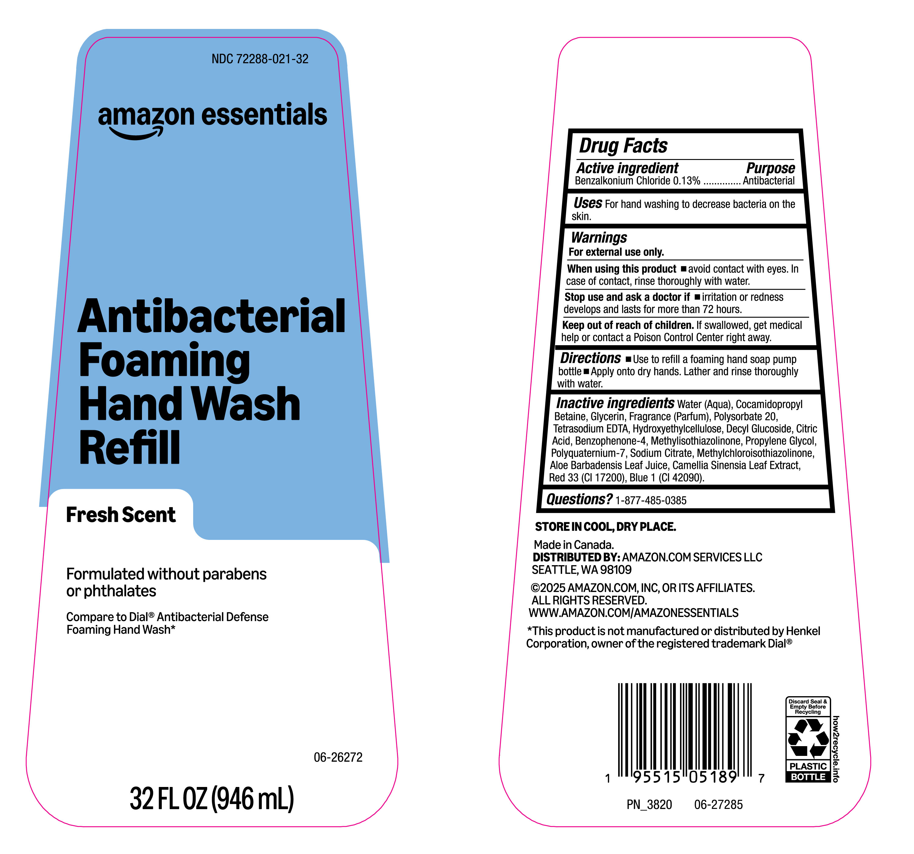 AMAZON ESS FRESH AB 6X32OZ FHSP