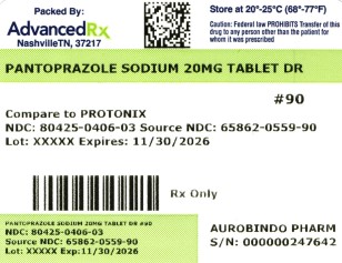 Pantoprazole Sodium 20mg DR #90