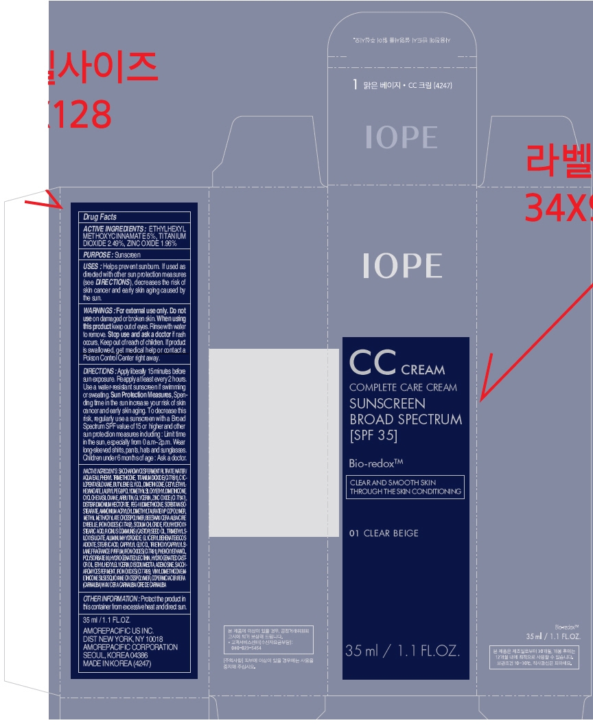 PRINCIPAL DISPLAY PANEL - 35 mL Tube Carton - 01 Clear Beige