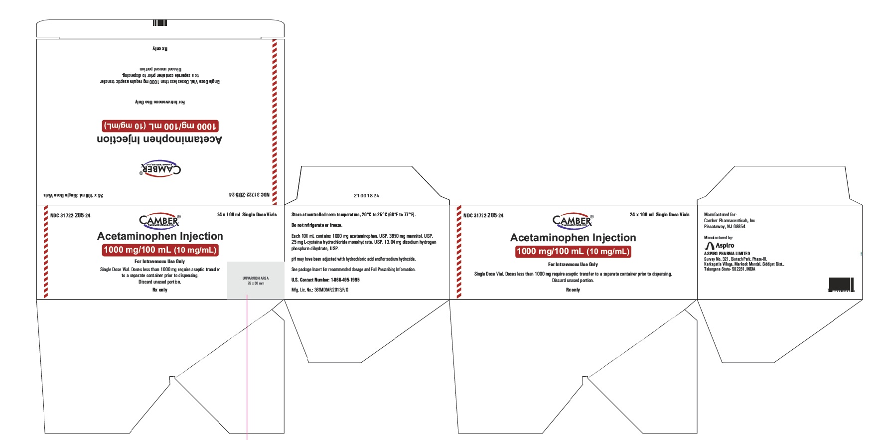 acetaminopheninjcarton