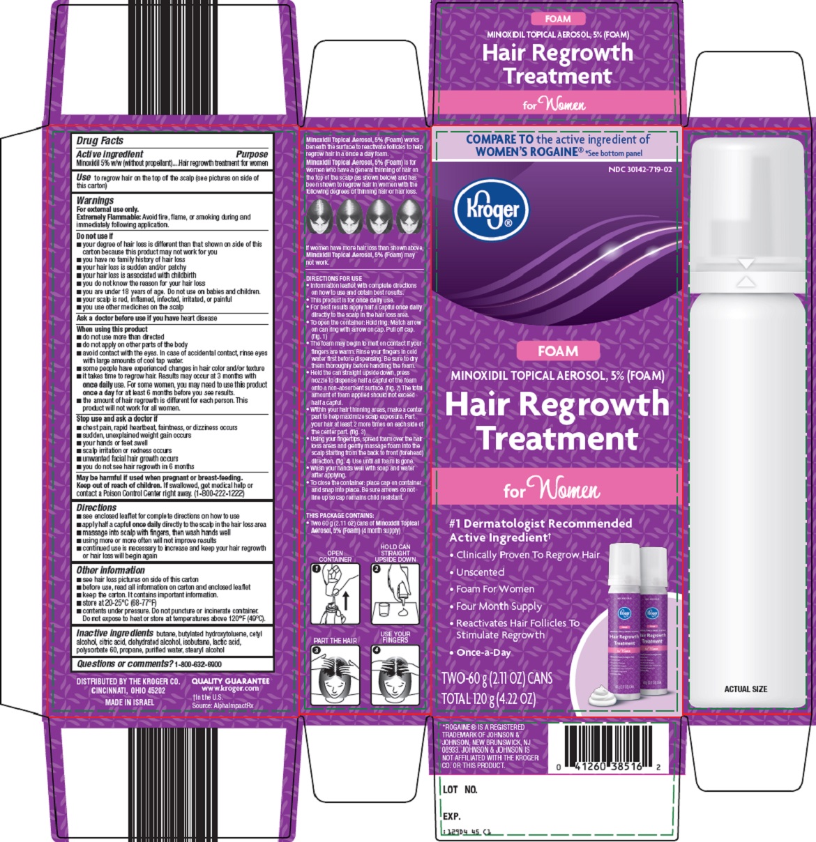 HAIR REGROWTH TREATMENT- minoxidil aerosol, foam