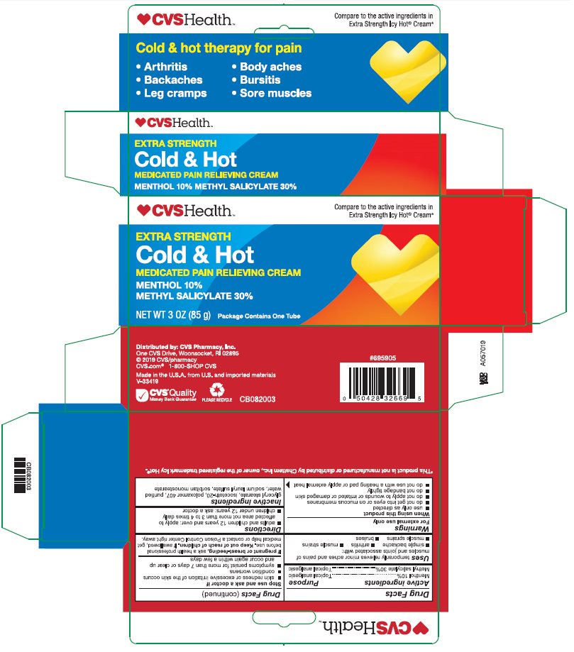 CVS Health Cold & Hot Medicated Pain Relieving Cream