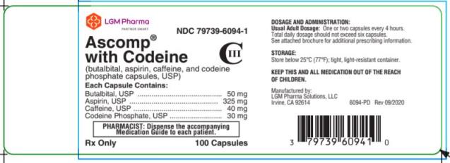 PRINCIPAL DISPLAY PANEL 
NDC: <a href=/NDC/79739-6094-1>79739-6094-1</a>
Ascomp
with Codeine
Rx Only 100 Capsules
