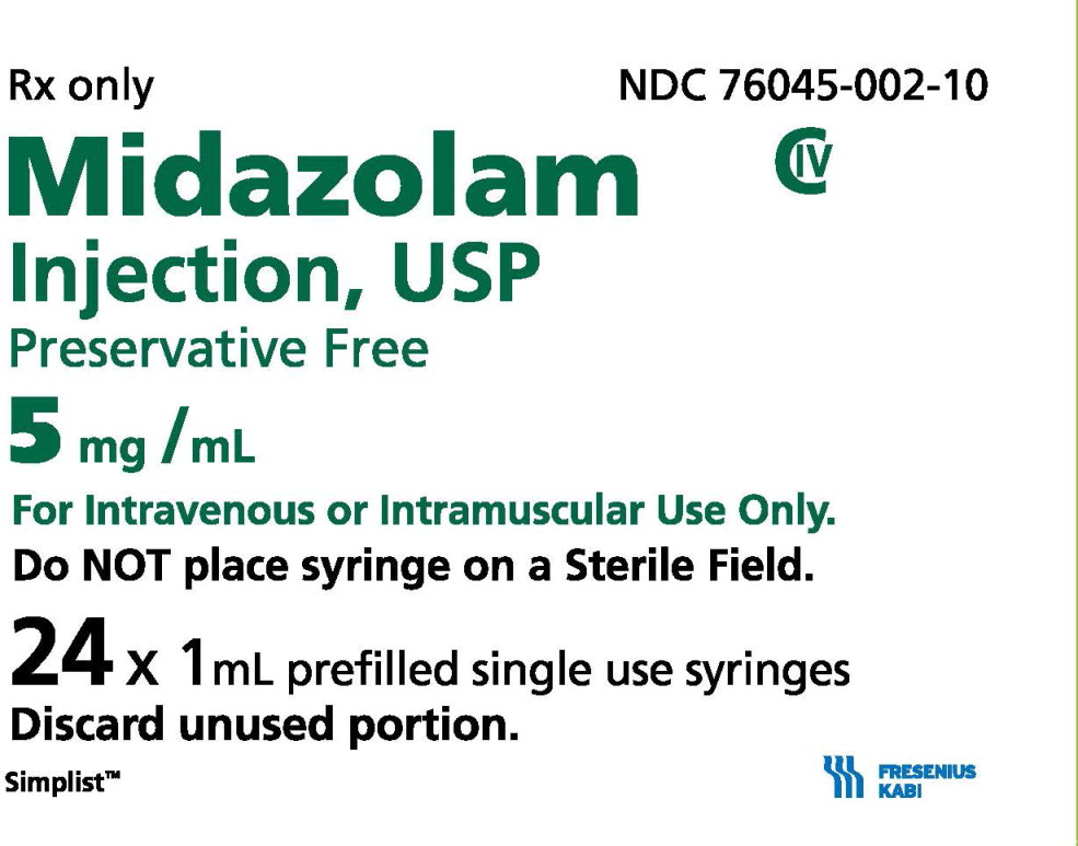 PACKAGE LABEL - PRINCIPAL DISPLAY – Midazolam 1mL Carton Panel
