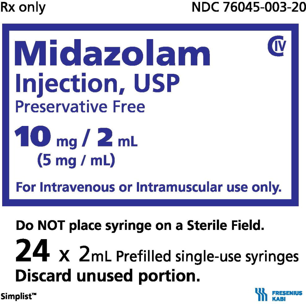 PACKAGE LABEL - PRINCIPAL DISPLAY – Midazolam 2mL Carton Panel
