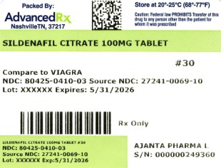 Sildenafil Citrate 100mg #30