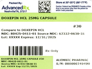 Doxepin HCL 25mg #30