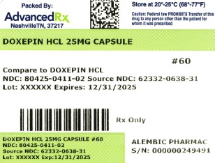 Doxepin HCL 25mg #60