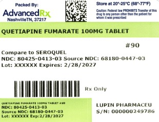 Quetiapine Fumarate 100mg #90