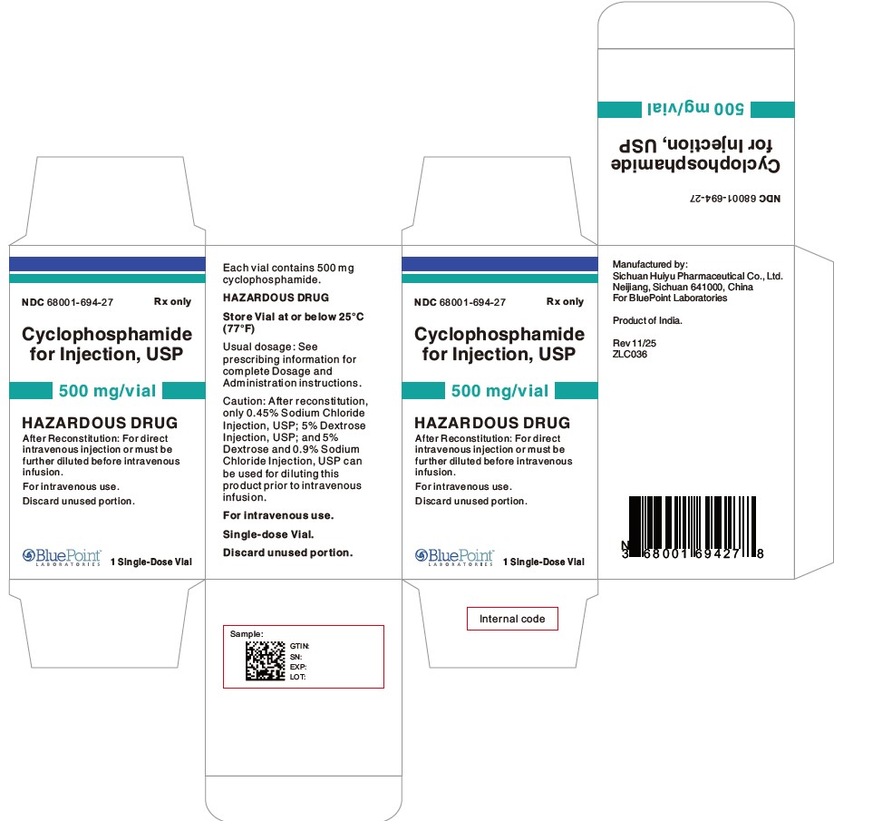 Carton- Cyclophosphaide for Injection, USP 500MG/VIAL