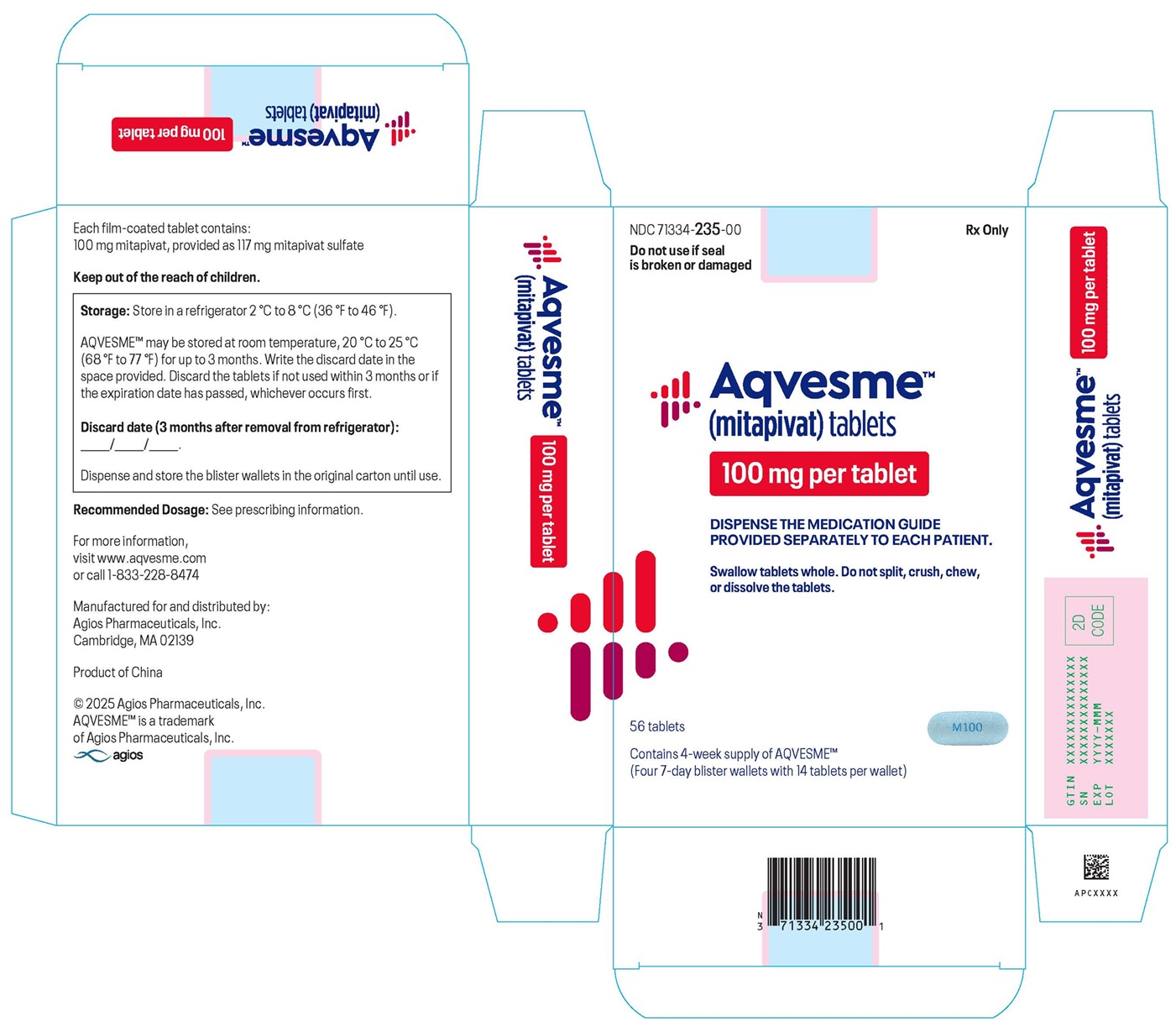 100 mg Carton - China