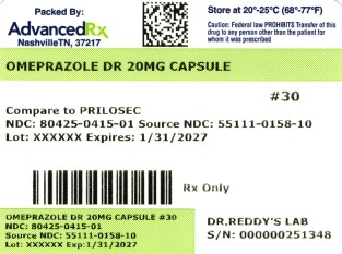 Omeprazole DR 20mg #30