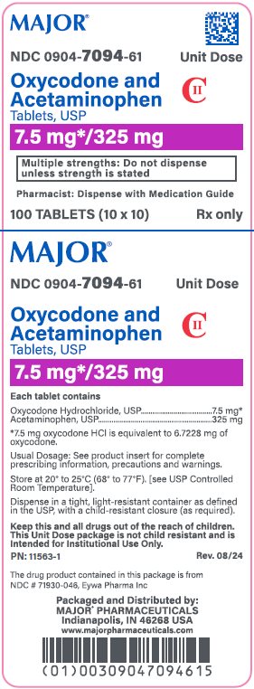 7.5mg*/325mg carton label