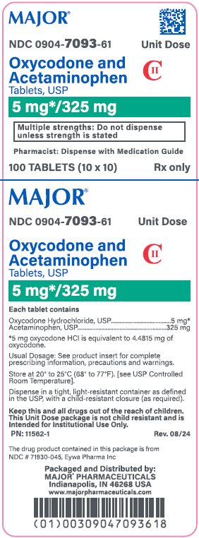 5mg*/325mg carton label