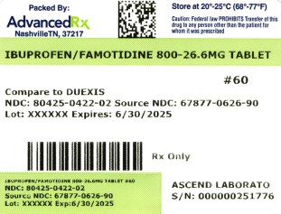 Ibuprofen/Famotidine 800mg-26.6mg #60