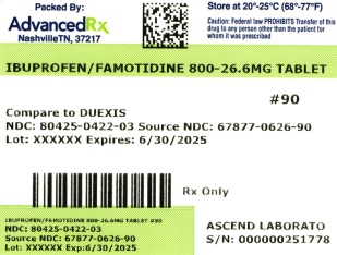 Ibuprofen/Famotidine 800mg-26.6mg #90