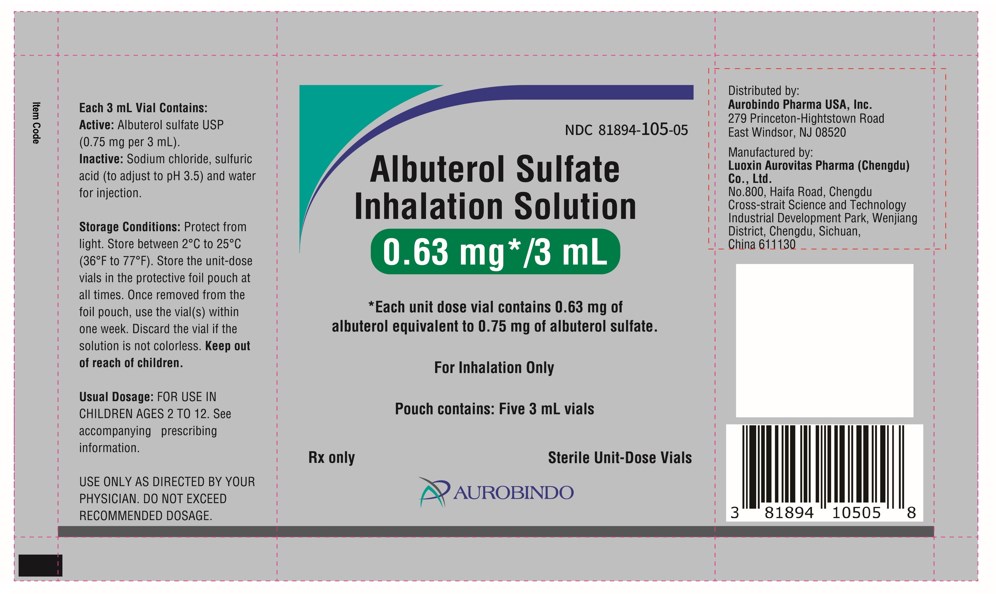 Pouch Label (5 Vials)-0.63 mg/3 mL