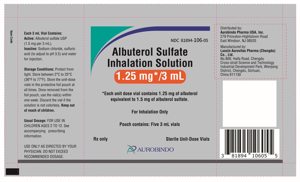 Pouch Label (5 Vials)-1.25 mg/3 mL
