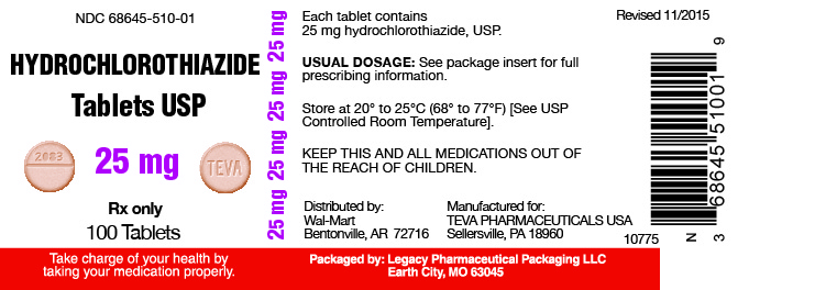 Hydrochlorothiazide Tablets USP 25mg 100ct
