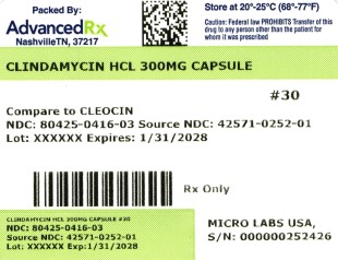 Clindamycin HCl 300mg #30