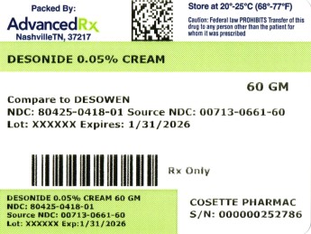 Desonide 0.05% Cream #60