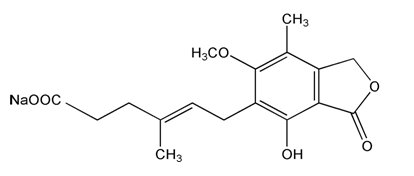 Mycophenolic Acid Structural Formula
