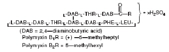 Polymyxin B Sulfate (structural formula)