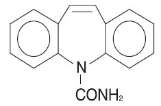 Structural formula of Carbamazepine