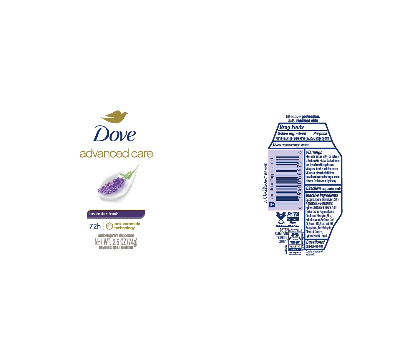 Dove Lavender Fresh AP Deo IS