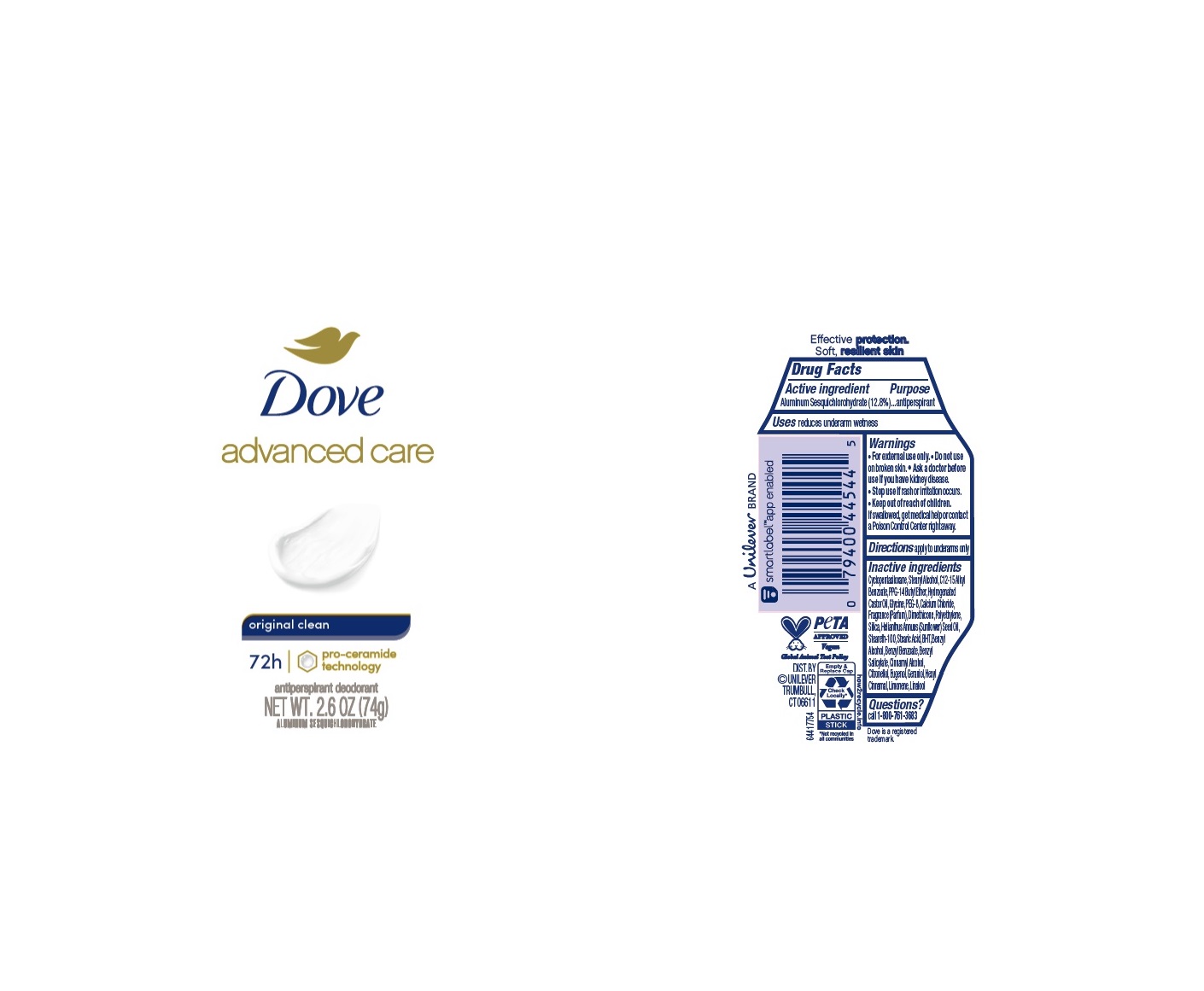 Dove Original Clean AP Deo IS