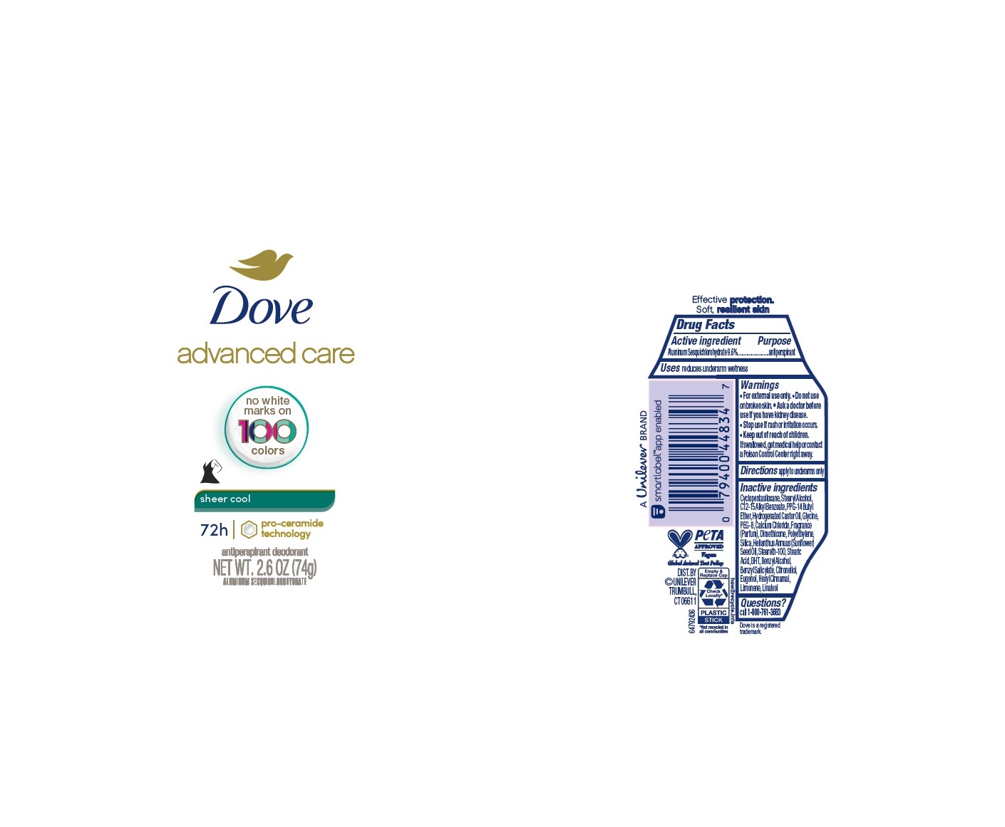 Dove Sheer Cool AP Deo IS