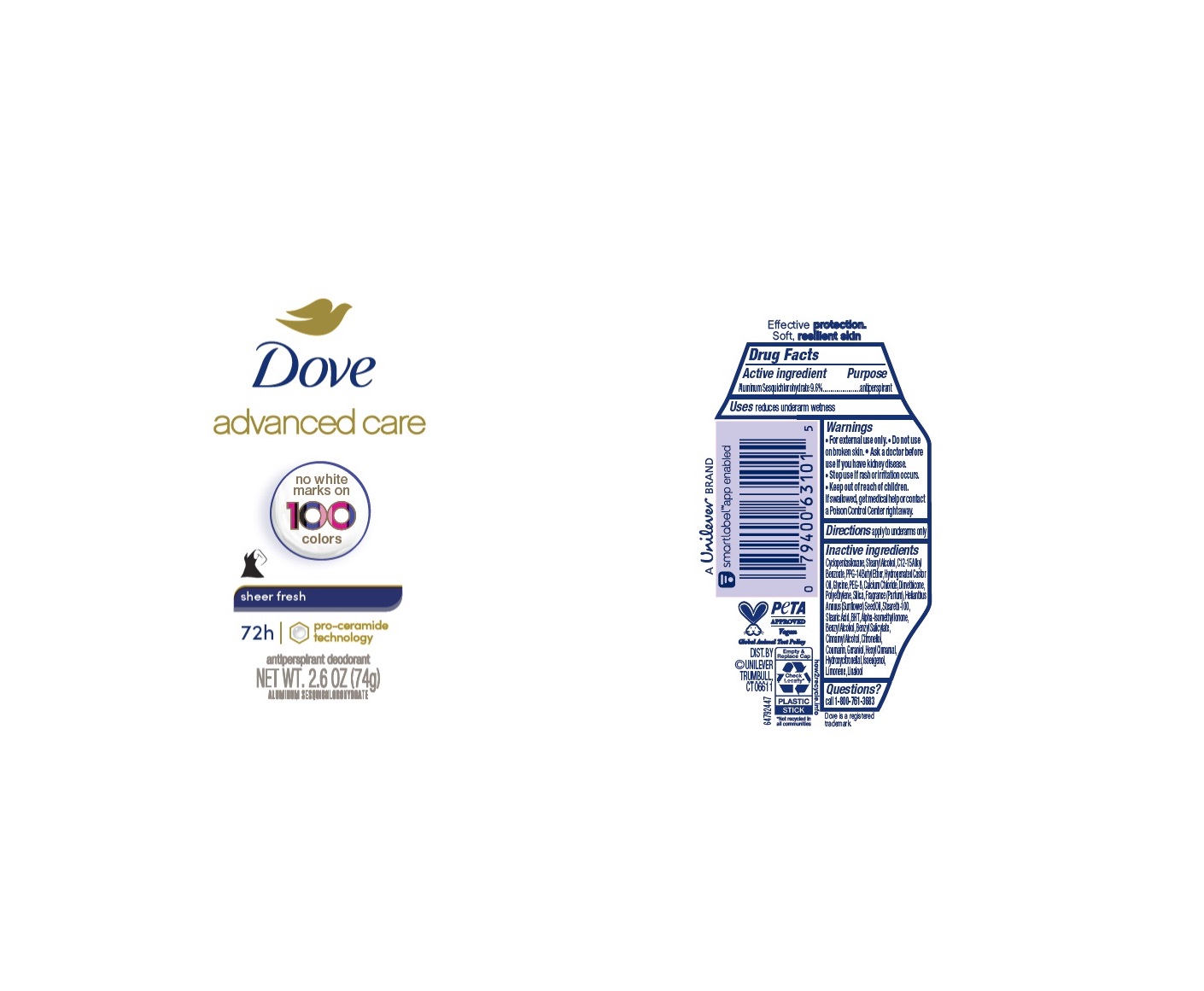 Dove Sheer Fresh AP Deo IS