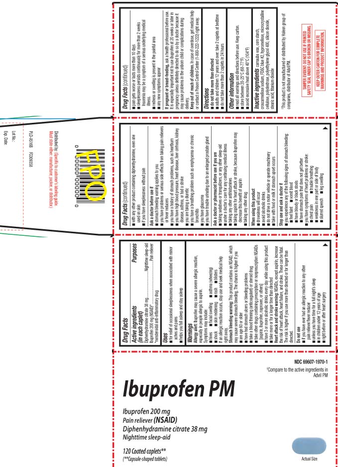 Diphenhydramine citrate 38 mg Ibuprofen 200 mg (NSAID)* *nonsteroidal anti-inflammatory