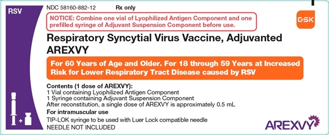 Arexvy 1 dose carton