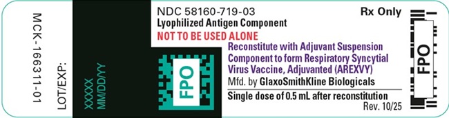 Arexvy antigen vial label