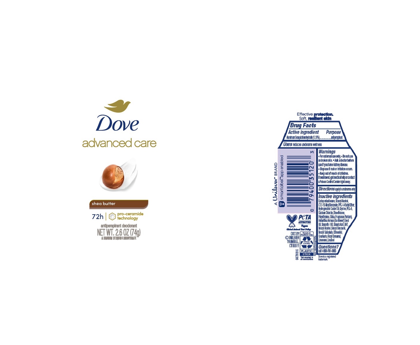 Dove Shea Butter AP Deo IS