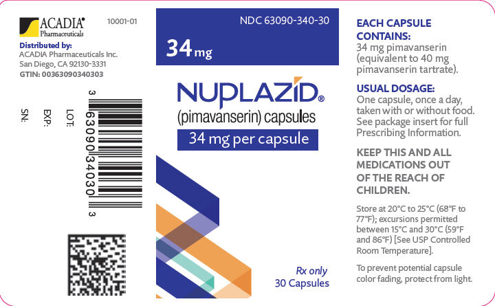 PRINCIPAL DISPLAY PANEL - 34 mg Capsule Bottle Label