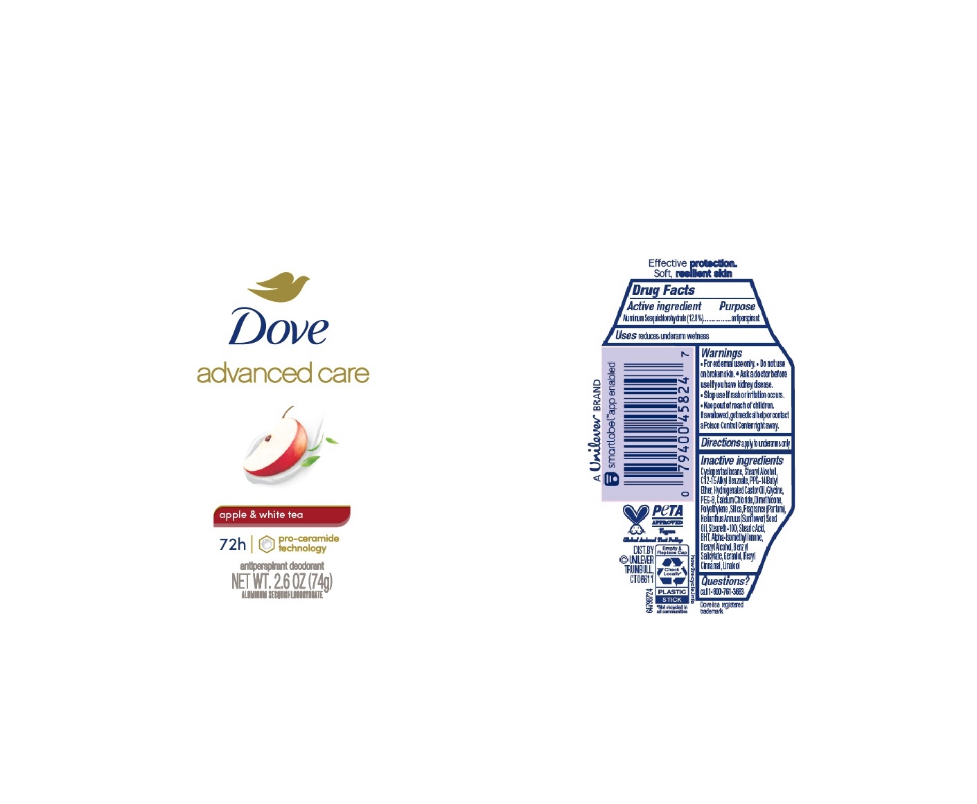 Dove Apple White Tea AP Deo IS