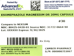 Esomeprazole Magnesium Dr 20mg #30