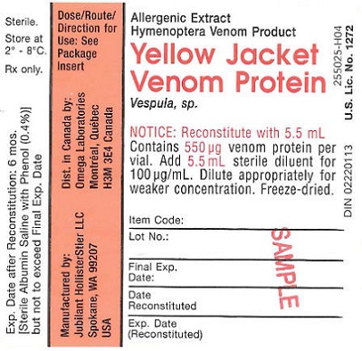 Yellow Jacket Venom Protein 5-Dose Image
