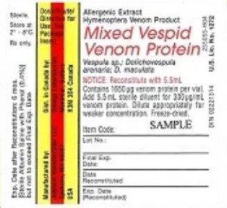 Wasp Venom Protein 5-Dose Carton Label