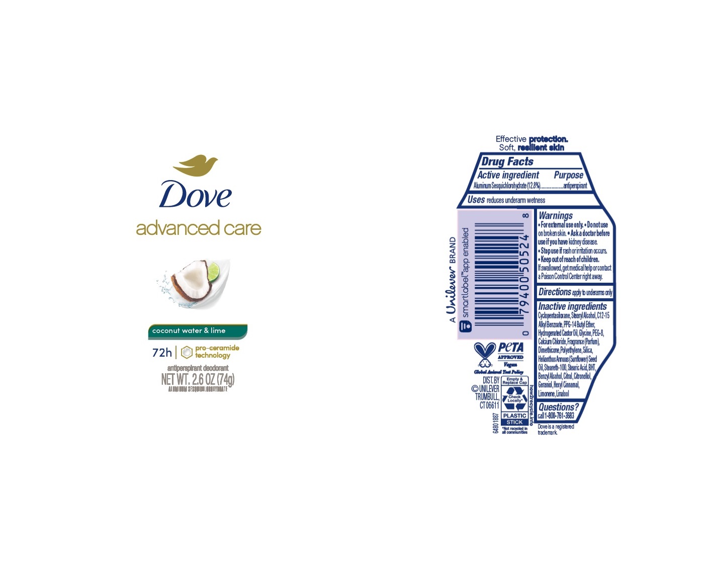 Dove Coconut Water AP Deo IS