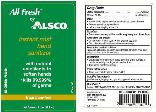 Alsco Hand Sanitizer
