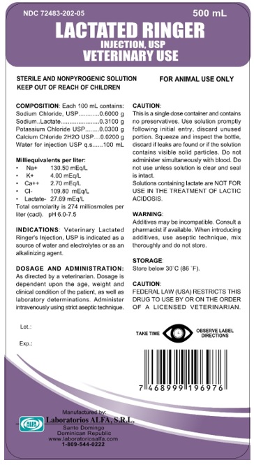 Ringer package label 500 mL