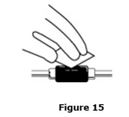 	Wipe off the venous port of the hemodialysis tubing with an alcohol wipe.  See Figure 15.