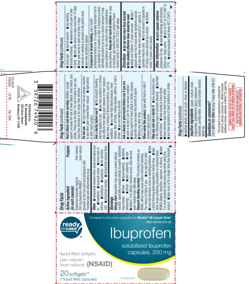 Solubilized ibuprofen equal to 200 mg ibuprofen (NSAID)* (present as the free acid and potassium salt) *nonsteroidal anti-inflammatory drug